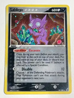 Sableye 10/100 Holo Rare EX Crystal Guardians Pokemon - Image 1