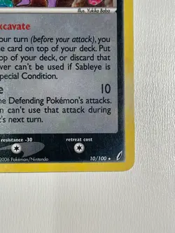 Sableye 10/100 Holo Rare EX Crystal Guardians Pokemon - Image 4
