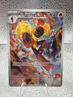 Pokemon Armarouge 086/084 Illustration Rare - Pitch Black Full Art Holo - Image 1