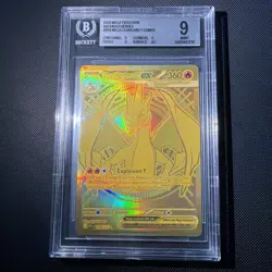 Pokemon Ascended Heroes Gold Mega Charizard Y EX 294/217 BGS 9 MHR Secret Rare - Image 1