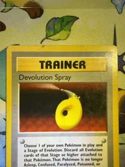 Pokemon Devolution Spray 1st Edition Shadowless Base Set 72/102 MP Rare Trainer - Image 4