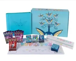 New Sealed Pokemon TCG S-Chinese 2024 Eevee GX Gift Box Vaporeon Box Exclusive - Image 1
