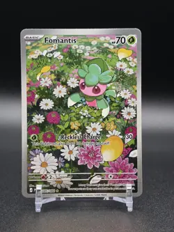 Fomantis 085/084 Pokemon TCG Pitch Black Illustration Rare English - LP - Image 1