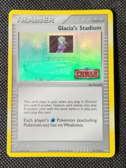 NM Glacia's Stadium - Reverse Holo #76 Power Keepers Pokemon TCG - Image 1