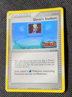 NM Glacia's Stadium - Reverse Holo #76 Power Keepers Pokemon TCG - Image 3