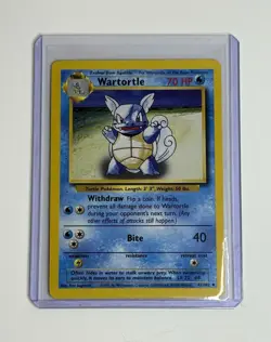 The Pokemon Company Pokemon TCG Base Set Wartortle 42/102 Uncommon Regular 70 HP - Image 1
