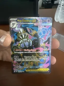 Mega Chandelure EX 99/84 Full-Art Rare Pokemon TCG Pitch Black - Image 1