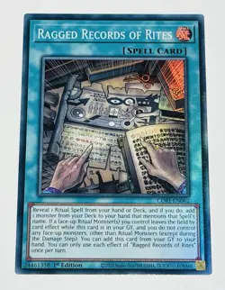 Yugioh! Ragged Records of Rites, Super Rare, CORI-EN062, 1st Edition - Image 1