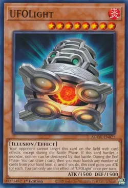 1x UFOLight - 1st Edition NM Eng YuGiOh - Age of Overlord - Image 1