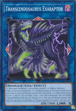 1x Transcendosaurus Exaraptor - 1st Edition NM Eng YuGiOh - Age of Overlord - Image 1