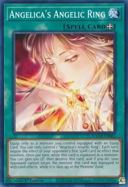 1x Angelica's Angelic Ring - 1st Edition NM Eng YuGiOh - Age of Overlord - Image 1