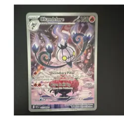 Pokemon Chandelure 103/086 Sv: White Flare Holo Illustration Rare 150 HP 2025 - Image 1