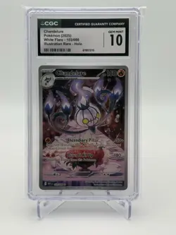 Pokemon TCG Chandelure Illustration Rare Holo Sv: White Flare 103/086 CGC 10 - Image 1
