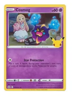 Cosmog 013/025 25th Anniversary SWSH Celebrations Holo Rare Pokemon Card MINT - Image 1