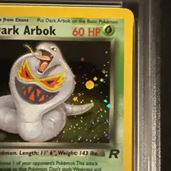 Pokemon Rocket Dark Arbok Holo Rare TCG Card 2/82 PSA 7 NM | Fresh Cert - Image 2