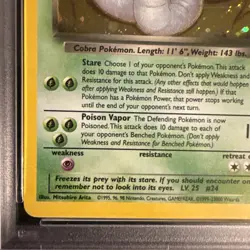 Pokemon Rocket Dark Arbok Holo Rare TCG Card 2/82 PSA 7 NM | Fresh Cert - Image 4