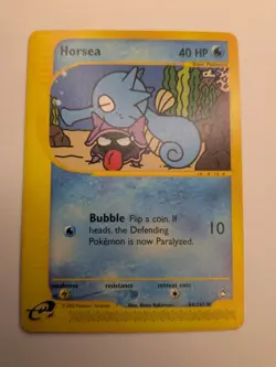 Pokemon TCG - HORSEA - 84/147 - E-CARD SERIES: AQUAPOLIS (2003) - Image 1