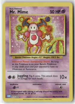 Mr. Mime 013/034 Holo Classic Collection Trading Card Game Classic Pokemon NM - Image 1