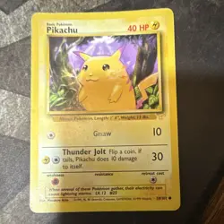 Pokemon Card: Pikachu 58/102 Base Set Unlimited E3 Edition - Image 3