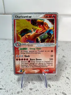 Charizard ex 105/112 EX FireRed LeafGreen Pokemon Card HP/DMG - Image 1