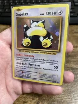 Pokemon TCG Snorlax XY179 Holo Promo Card Black Star Promos, Near Mint Condition - Image 3