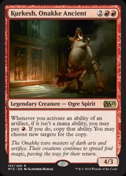 Kurkesh, Onakke Ancient -Foil Medium Play MTG Magic 2015 Core Set - Image 1