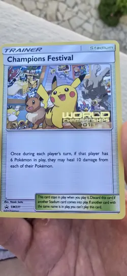 Pokemon TCG Champions Festival SM231 English World Championships 2019 Promo Card - Image 1