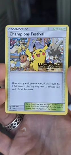 Pokemon TCG Champions Festival SM231 English World Championships 2019 Promo Card - Image 4