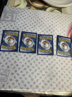Pokemon 151 Costco Tin Bundle Cosmo Reverse Holos Complete Set 4 Card Set NM - Image 5