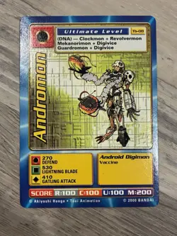 Digimon Andromon Tb-08 Taco Bell Promo Card 2000 - Image 1