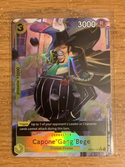 Capone Gang Bege OP04-100 PRB-01 Full Art One Piece Card Game - Image 1