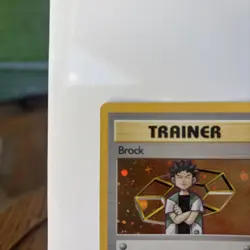 Holo Brock Trainer #15/132 Gym Heroes NM/LP Vintage Pokemon TCG Excellent Card - Image 3