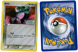Pokemon Card Aron 44/100 Crystal Guardians Stamped Reverse Holo - Image 1
