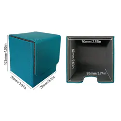Magnetic Card Deck Storage Box 100+Card Deck Holder Box Trading Card Storage Box - Image 2