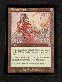 Barbed Wire [Mercadian Masques]- MTG Magic the Gathering - NM - Image 1