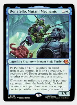 Donatello, Mutant Mechanic 0036 TMNT Magic: The Gathering Foil - Image 1