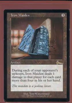 Iron Maiden Rare LP/Pl Urza's Legacy Magic the Gathering MTG - Image 1