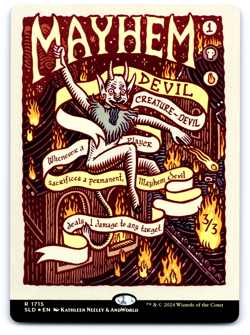 Mayhem Devil (Rainbow Foil) - Secret Lair MTG - Image 1