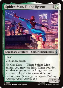 Spider-Man, To the Rescue - 228 - NM - Marvel Super Heroes - Foil - Image 1