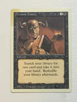 Magic The Gathering - Demonic Tutor ** - Revised Edition - MTG - Image 1