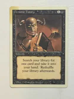 Magic The Gathering - Demonic Tutor ** - Revised Edition - MTG - Image 2