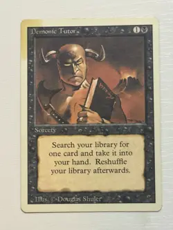 Magic The Gathering - Demonic Tutor ** - Revised Edition - MTG - Image 3