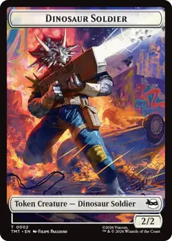 Dinosaur Soldier // Copy Double-Sided Token - 2 // 1 - NM - Teenage Mutant Ni... - Image 1