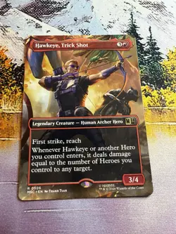 MAGIC MTG HAWKEYE, TRICK SHOT (BORDERLESS) 506 COMMANDER: MARVEL SUPER HEROES - Image 5