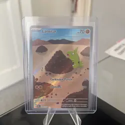 Larvitar 203/197 Full Art Obsidian Flames Pokemon Card - NM+ Pack Fresh - Image 1