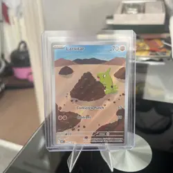 Larvitar 203/197 Full Art Obsidian Flames Pokemon Card - NM+ Pack Fresh - Image 2