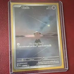Pokemon TCG Cleffa 202/197 Obsidian Flames Illustration Rare Holo EN 2023 30 HP - Image 1