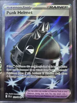 Punk Helmet 121/094 Ultra Rare, Phantasmal Flames, Full Art Holo, Pokemon TCG - Image 1