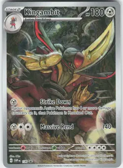 Kingambit 130 Holo Promo Scarlet & Violet Promo Pokemon Holo NM - Image 2