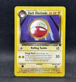 DARK ELECTRODE 34/82 UNCOMMON TEAM ROCKET POKEMON UNLIMITED MP - Image 1